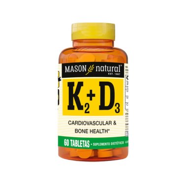 Vitamina D3 + K2 x 60 u - Mason Natural