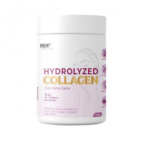 Colágeno Hidrolizado en Polvo con Camu Camu x 510 g - Piruw
El Colágeno Hidrolizado de Beauty Secret es un colágeno de rápida absorción reforzado con aguaje y camu camu, frutas ricas en vitamina C, micronutriente indispensable para la fijación de esta pro
