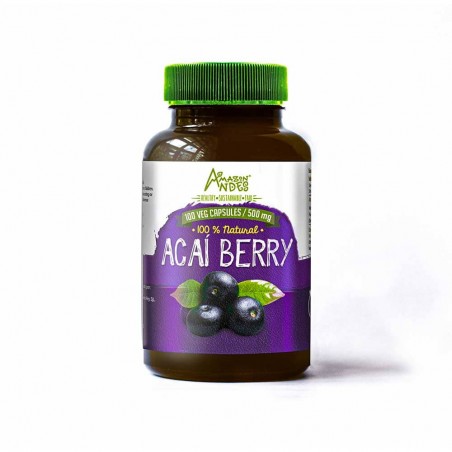 Acaí Berry en Cápsulas 500 mg x 100 u - Amazon Andes
