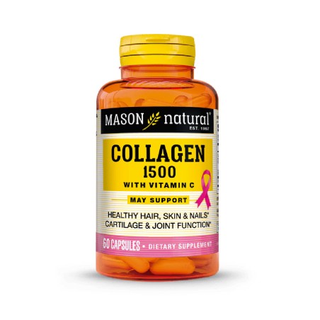 Colágeno 1500 Plus + Biotina + C en Cápsulas x 60 u - Mason natural
El Colágeno Hidrolizado con Vitamina C y Biotina de Mason Natural es un excelente suplemento de nutrientes que ayudan a fortalecer los cartílagos articulares; también apoya la salud de la