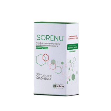 Citrato de Magnesio, Mezcla Instantánea con Sabor Limón y Fresa en Sobres 5 g x 25 u - Sorenu